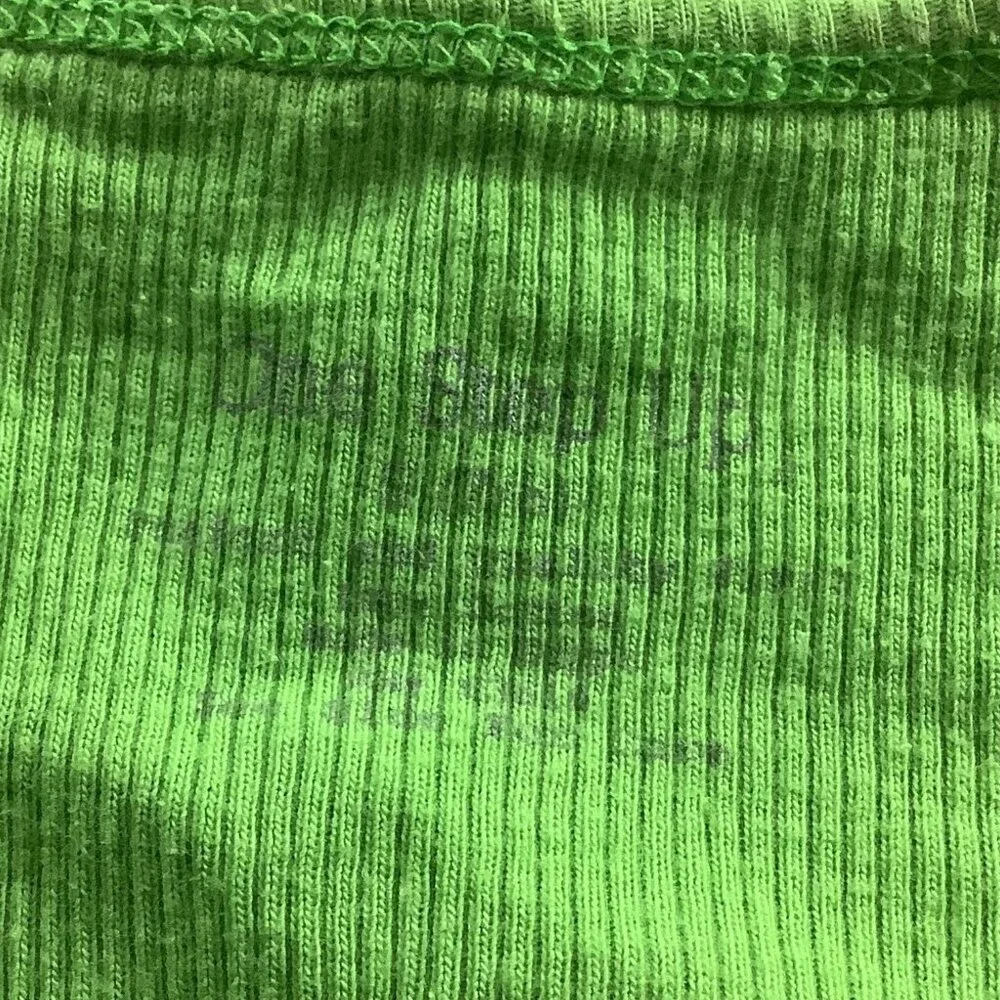 Girls Lot Of 3‎ Size 7/8 Green Stripe Tank Top T-Shirt & Capri Leggings